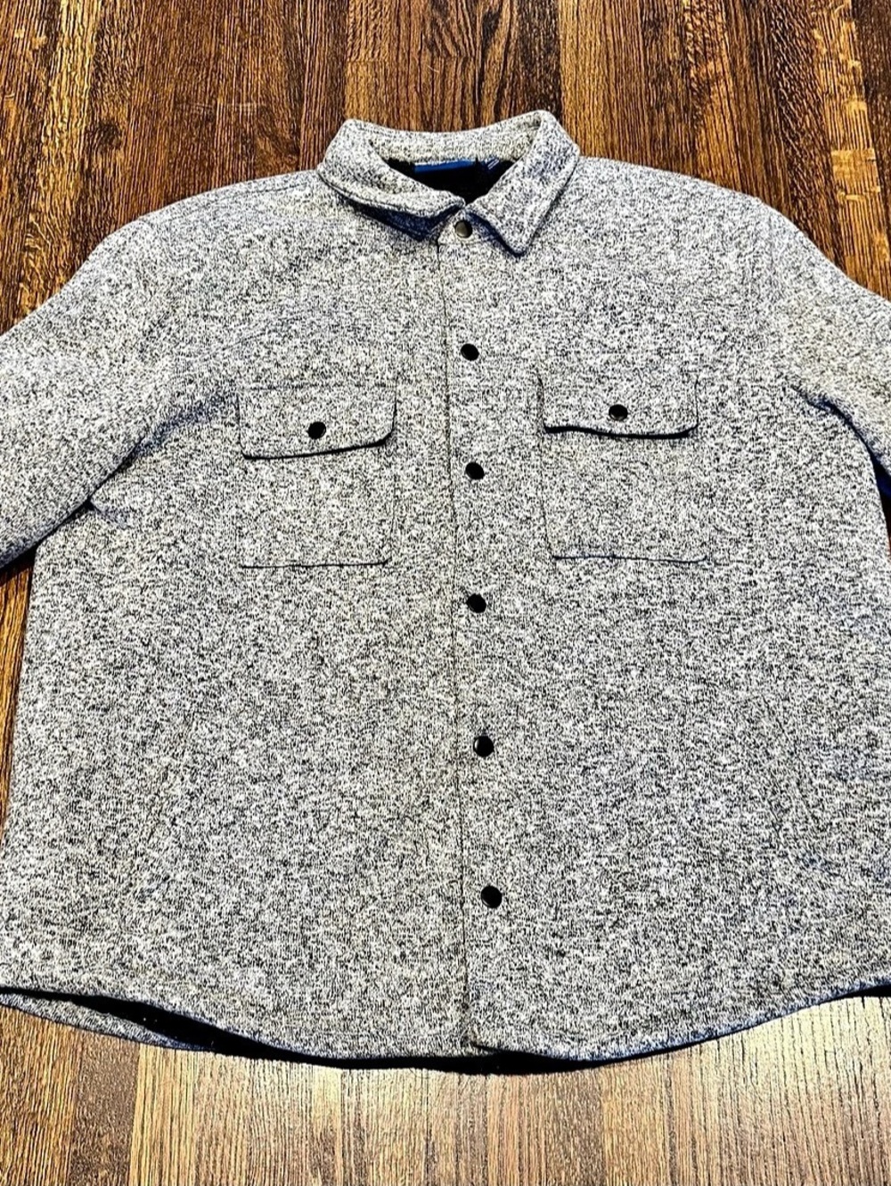 APT 9 Gray Shirt Jacket Size XXL Like New
